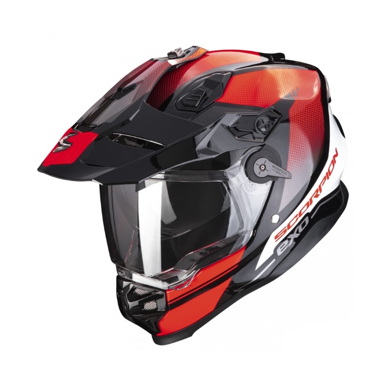 Casco moto enduro SCORPION ADF-9000 AIR Trail negro-rojo liquidación
