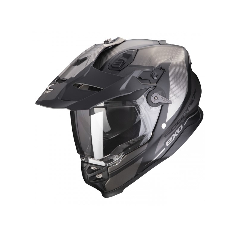 Casco moto enduro SCORPION ADF-9000 AIR Trail negro-plata