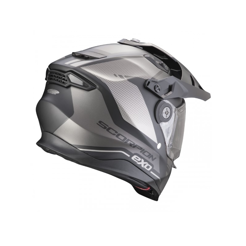 Casco moto enduro SCORPION ADF-9000 AIR Trail negro-plata