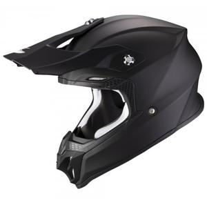 Casco de motocross Scorpion VX-16 EVO AIR Sólido negro mate