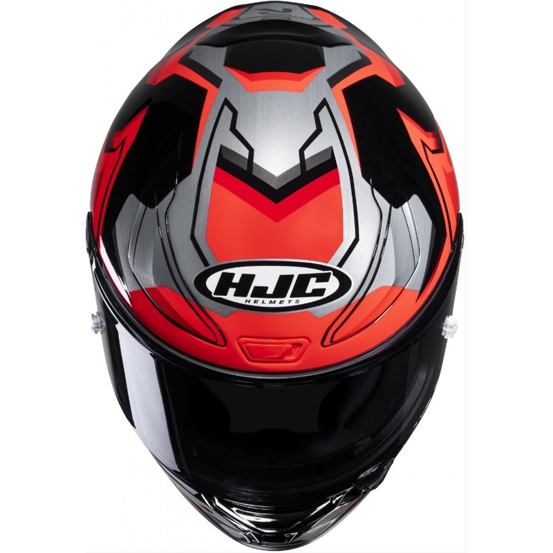 Casco integral de moto HJC RPHA 1 Nomaro MC1 negro-plata-rojo