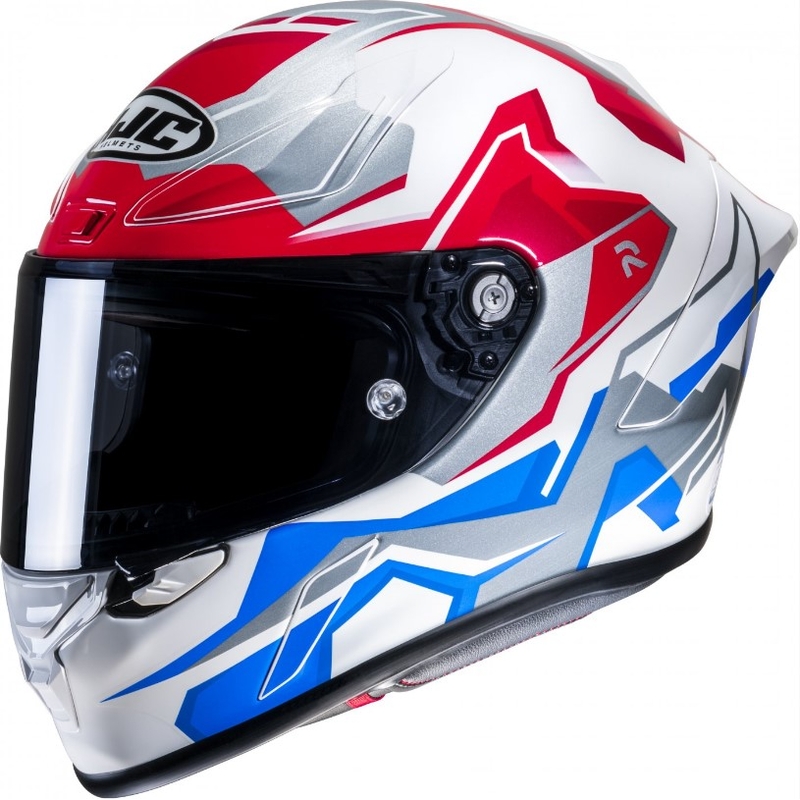Casco integral de moto HJC RPHA 1 Nomaro MC21 rojo-azul-blanco-plata liquidación