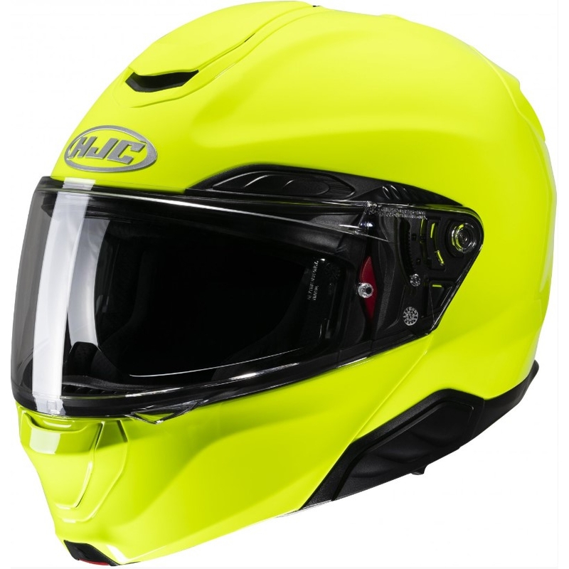 Casco de moto abatible HJC RPHA 91 Solid verde fluo