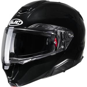 Casco de moto abatible HJC RPHA 91 Solid metalizado negro