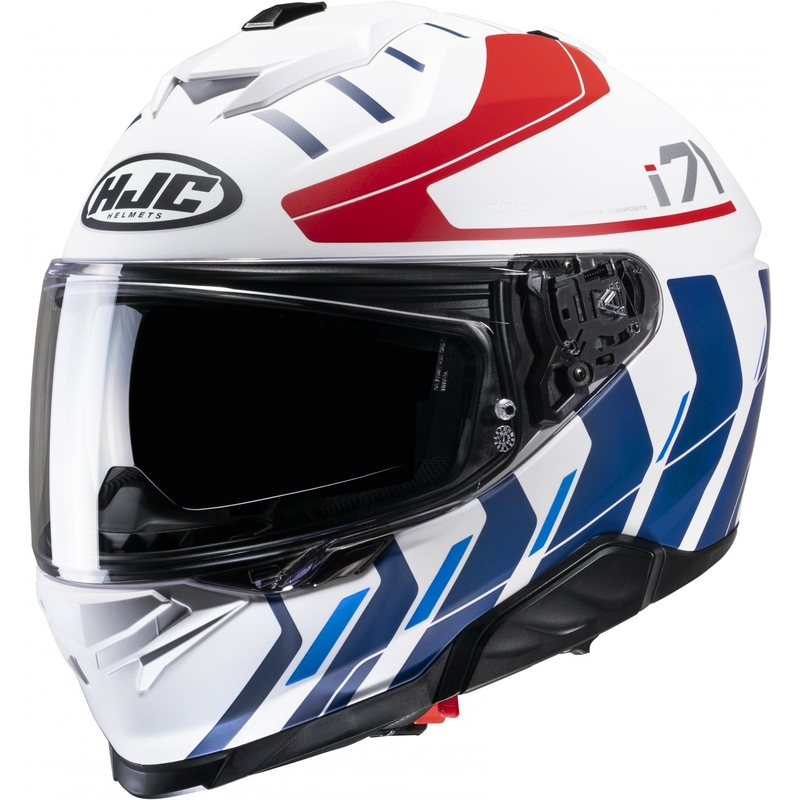 Casco integral de moto HJC i71 Simo MC21SF rojo-azul-blanco