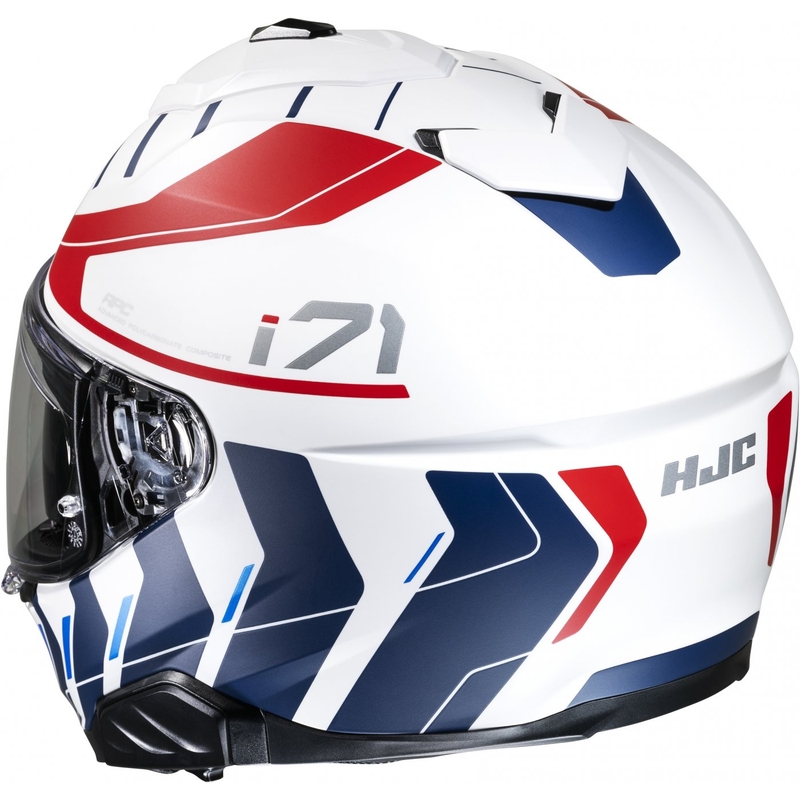 Casco integral de moto HJC i71 Simo MC21SF rojo-azul-blanco