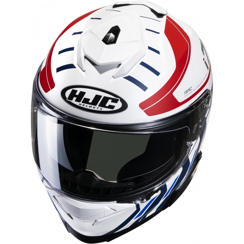 Casco integral de moto HJC i71 Simo MC21SF rojo-azul-blanco