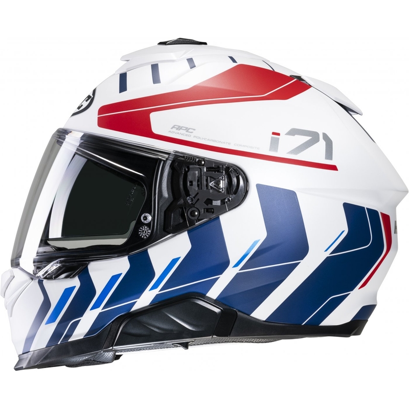 Casco integral de moto HJC i71 Simo MC21SF rojo-azul-blanco