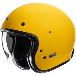 Casco de moto abierto HJC V31 Solid amarillo