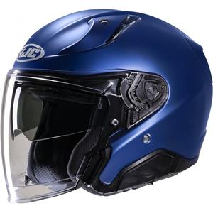 Casco de moto abierto HJC RPHA 31 Solid semi plano azul metalizado