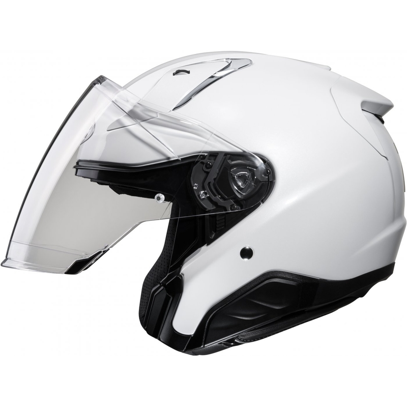 Casco de moto abierto HJC RPHA 31 Solid blanco perla