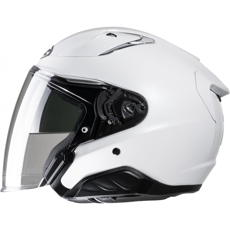 Casco de moto abierto HJC RPHA 31 Solid blanco perla
