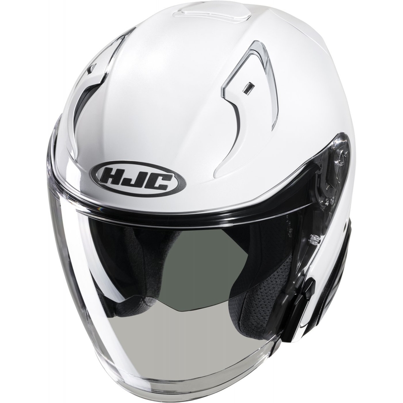 Casco de moto abierto HJC RPHA 31 Solid blanco perla
