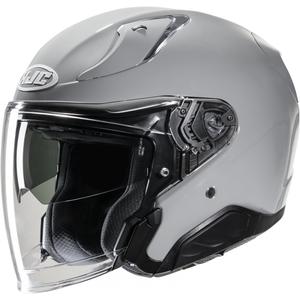 Casco de moto abierto HJC RPHA 31 Solid n. gris