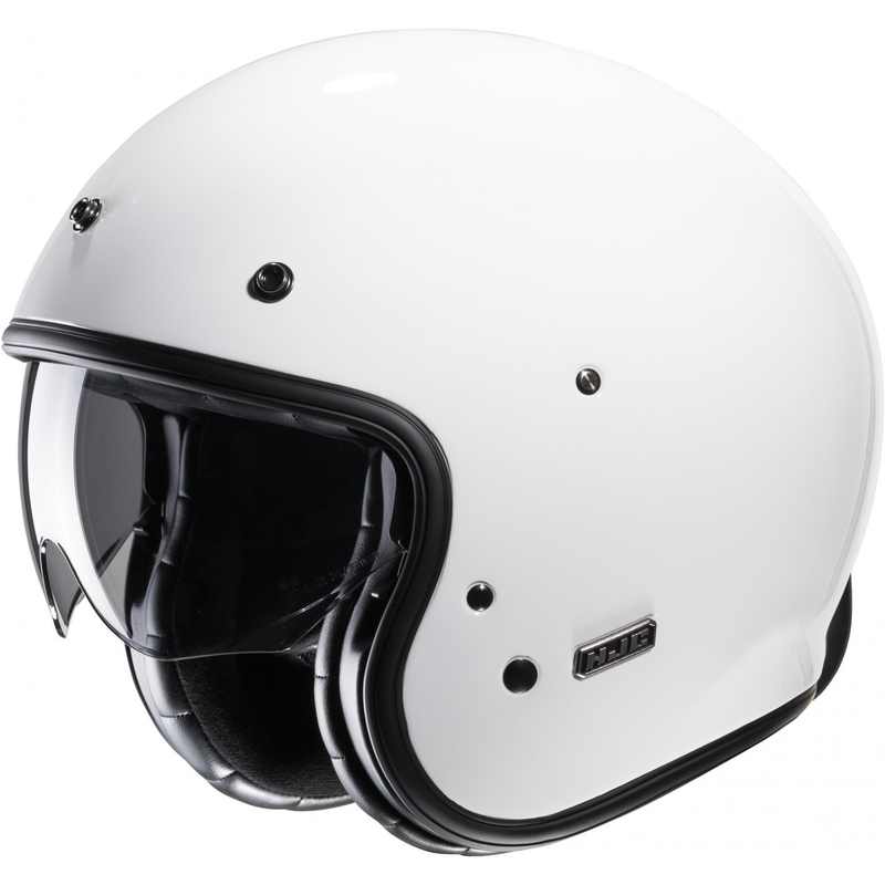 Casco de moto abierto HJC V31 Solid blanco