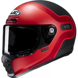 Casco integral de moto HJC V10 Grape MC1SF negro-rojo