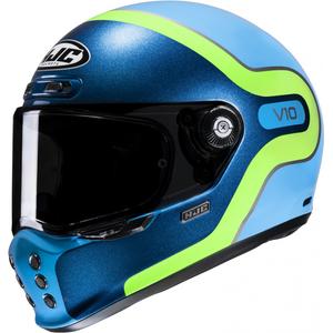 Casco integral de moto HJC V10 Grape MC24 azul-verde