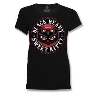 Camiseta de mujer Black Heart Kitty liquidación