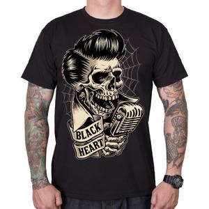 Camisa negra Heart Rockabilly