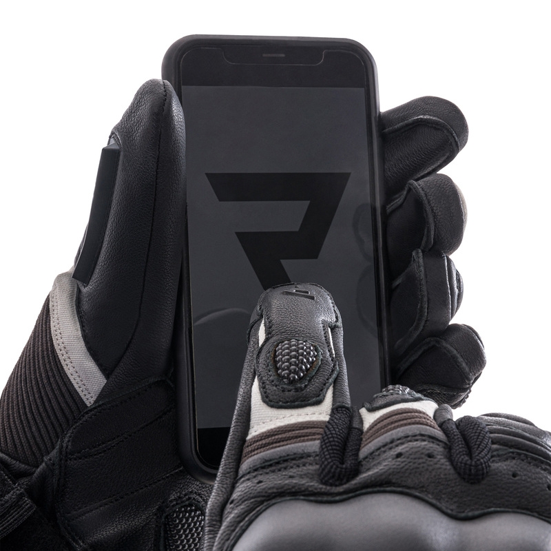 Guantes de moto Rebelhorn Range negro-gris