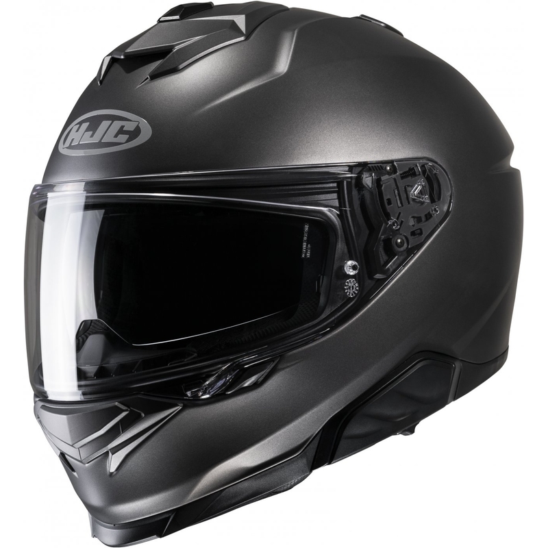 Casco integral de moto de titanio HJC i71 Solid Semi Flat