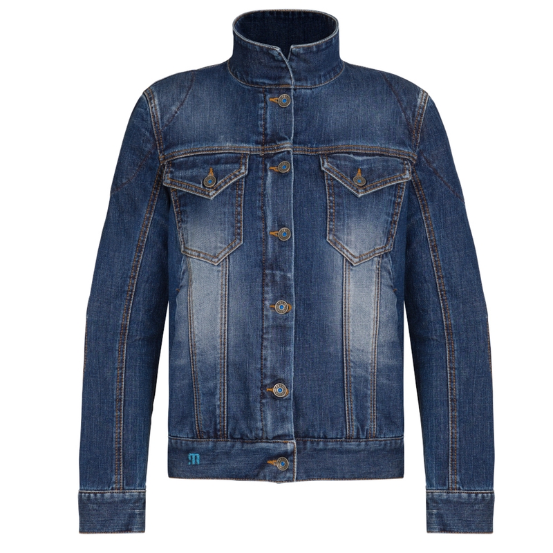 Chaqueta de moto PMJ Lucy azul liquidación