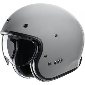 Casco de moto abierto HJC V31 Solid n. gris