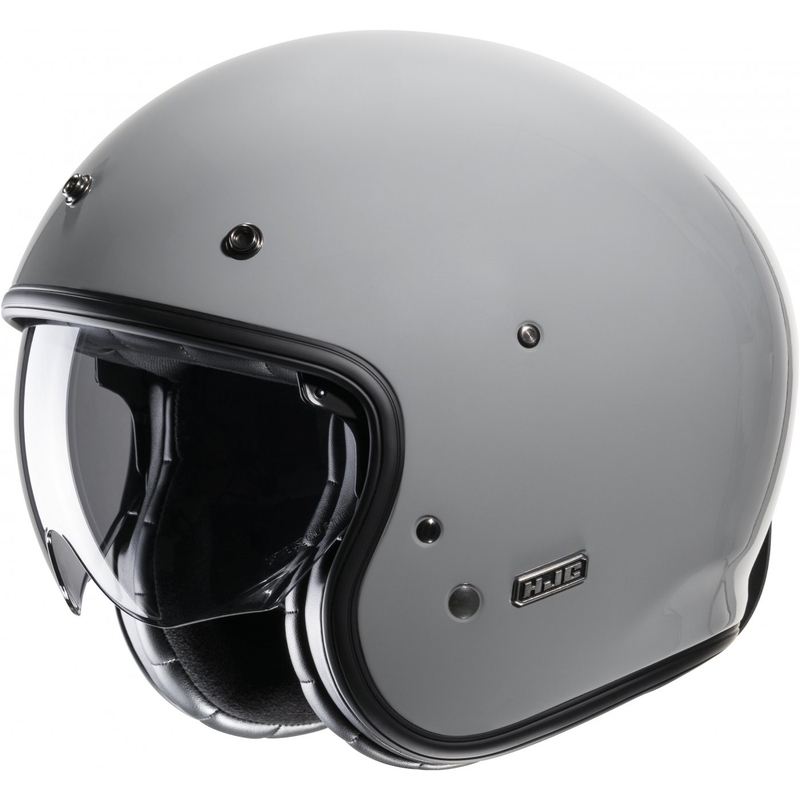 Casco de moto abierto HJC V31 Solid n. gris