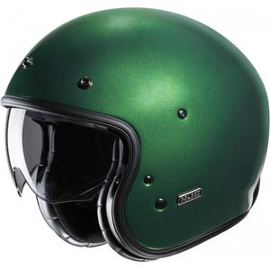 Casco de moto abierto HJC V31 Solid verde