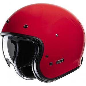 Casco de moto abierto HJC V31 Solid rojo