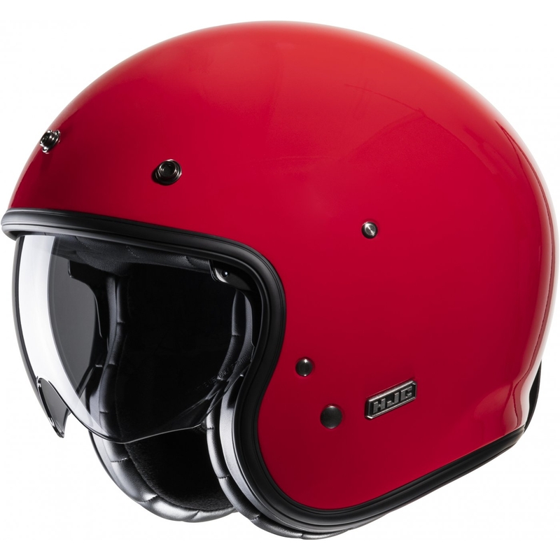 Casco de moto abierto HJC V31 Solid rojo