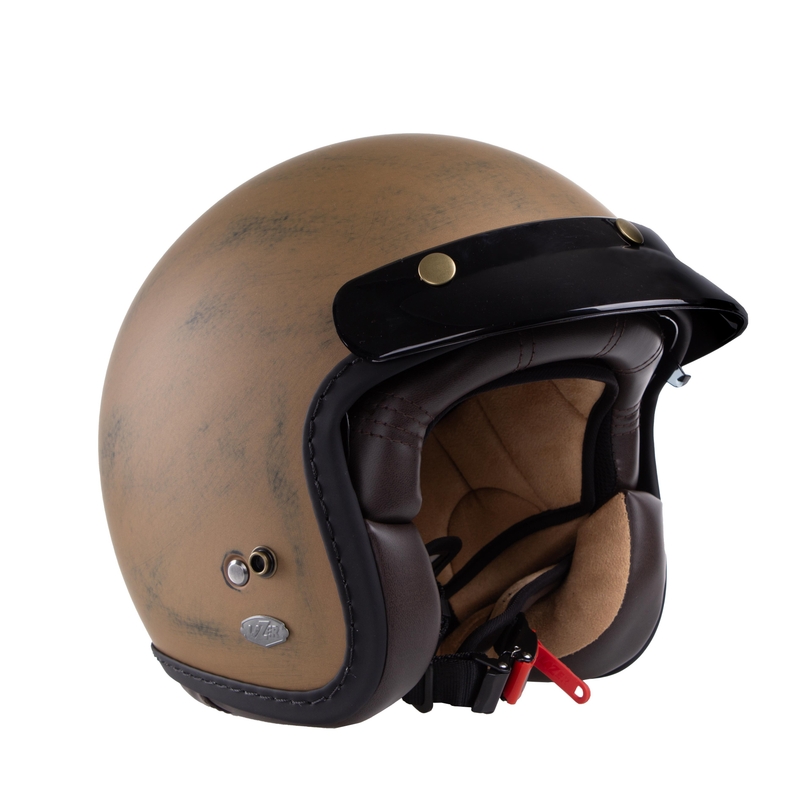 Casco de moto abierto Lazer Mambo Evo Cafe Racer marrón mate liquidación