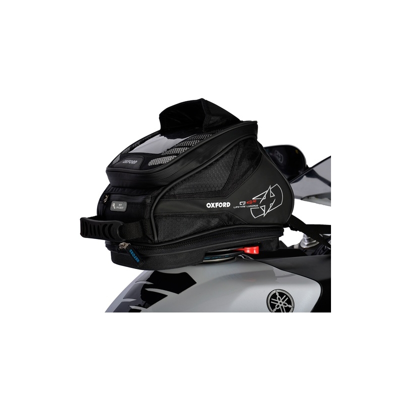 Bolsa sobredepósito para moto Oxford Q4R QR-negro