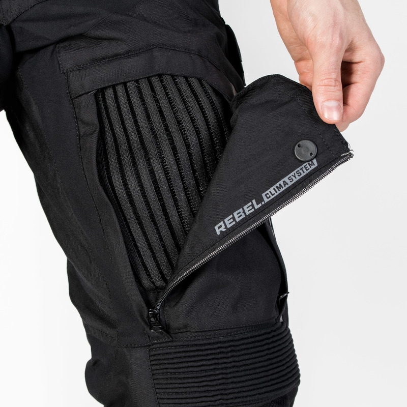 Pantalón de moto Rebelhorn Patrol Negro liquidación