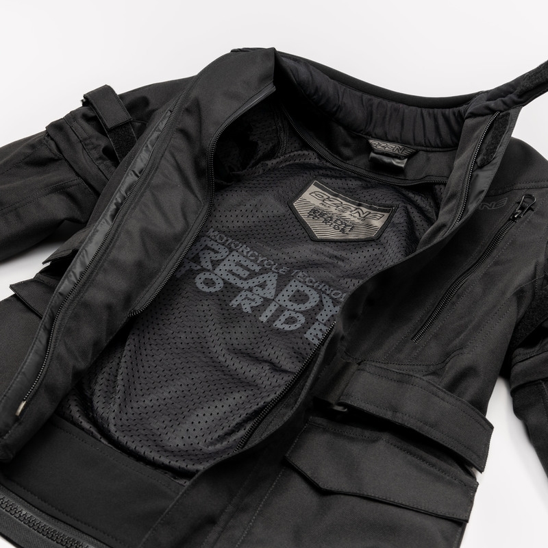 Chaqueta de moto infantil Ozone Sahara negra