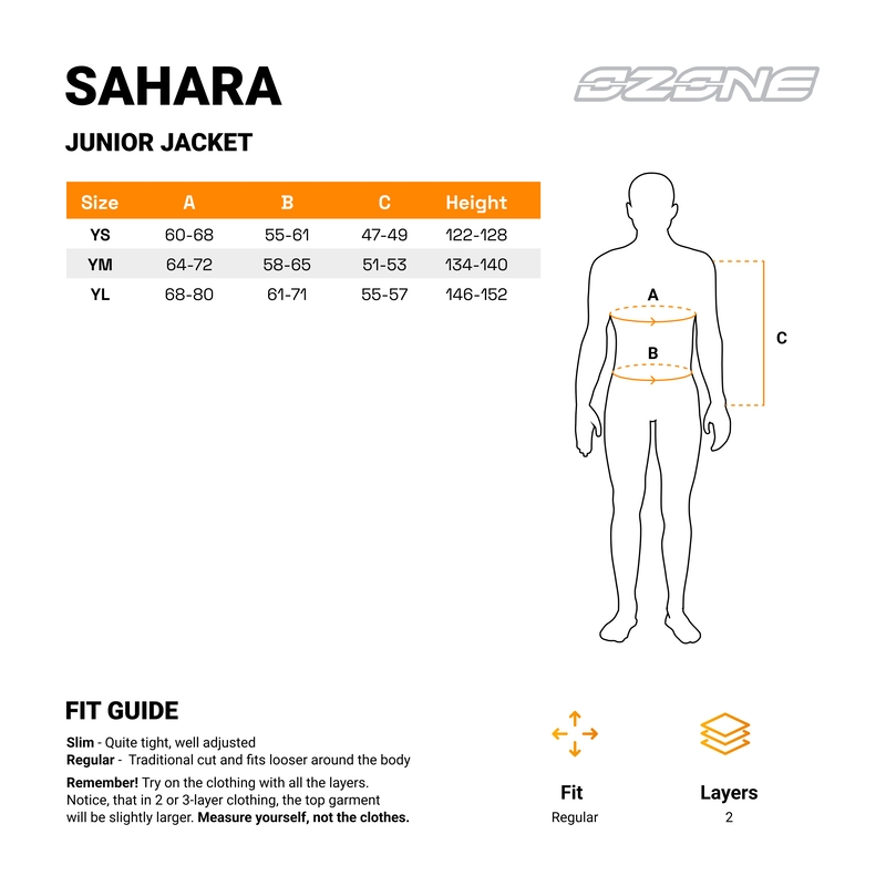 Chaqueta de moto infantil Ozone Sahara negra