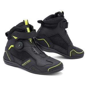 Botas de moto Rebelhorn Spark II negro-amarillo fluo