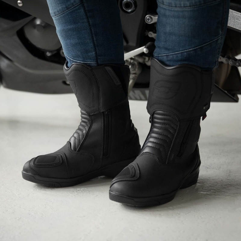Botas de moto Ozone Rapid Black Matte para mujer