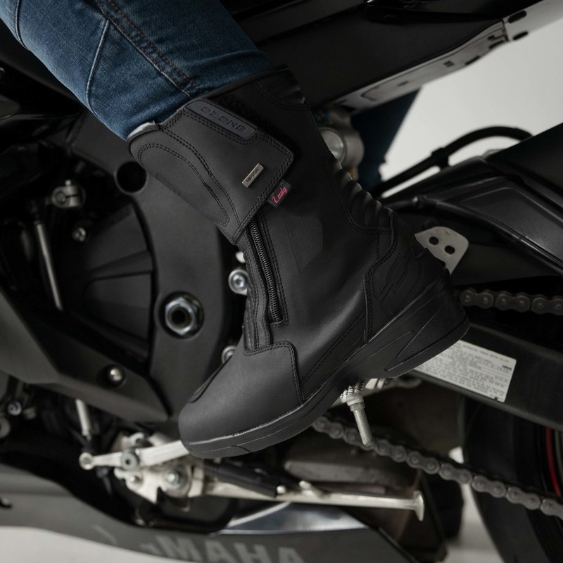 Botas de moto Ozone Rapid Black Matte para mujer