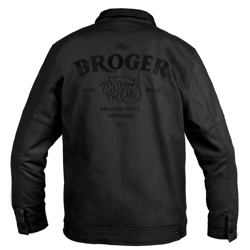 Chaqueta de moto BROGER Montana negra liquidación
