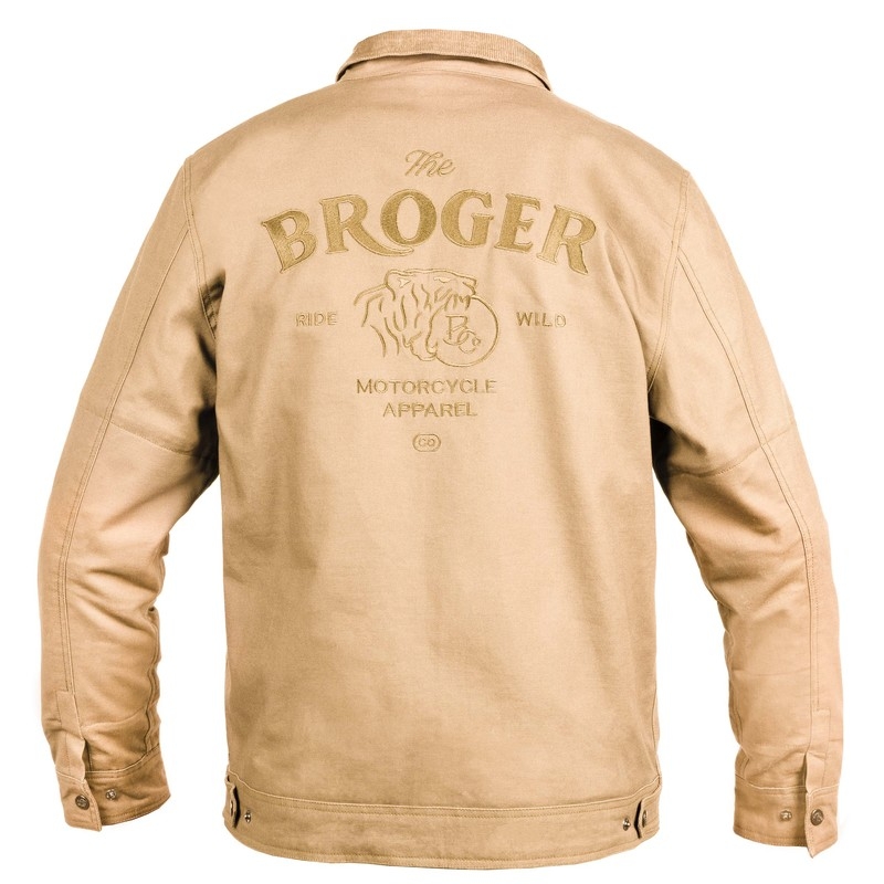 BROGER Montana chaqueta de moto marrón claro liquidación