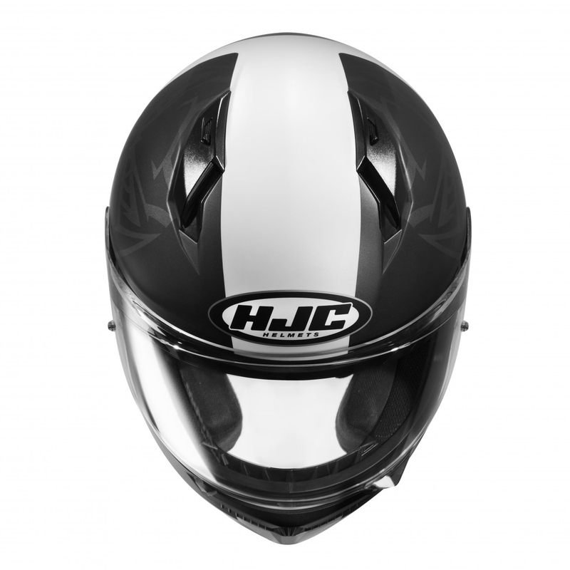 Casco integral de moto HJC C10 Fabio Quartararo 20 MC1SF negro-blanco-rojo