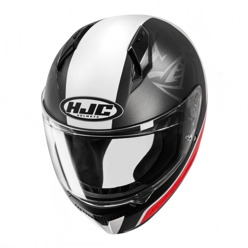 Casco integral de moto HJC C10 Fabio Quartararo 20 MC1SF negro-blanco-rojo