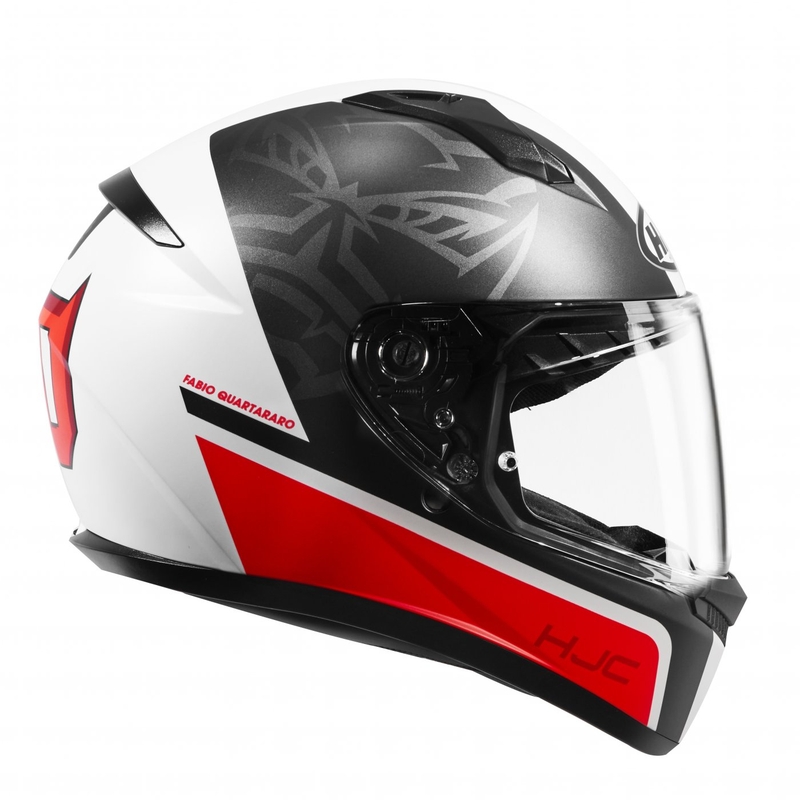 Casco integral de moto HJC C10 Fabio Quartararo 20 MC1SF negro-blanco-rojo