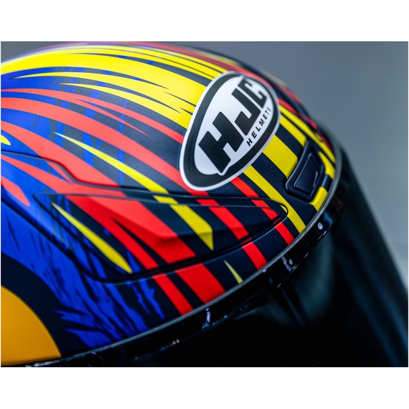 Casco integral de moto HJC RPHA 1 Redbull Jerez GP MC21SF rojo-amarillo-azul