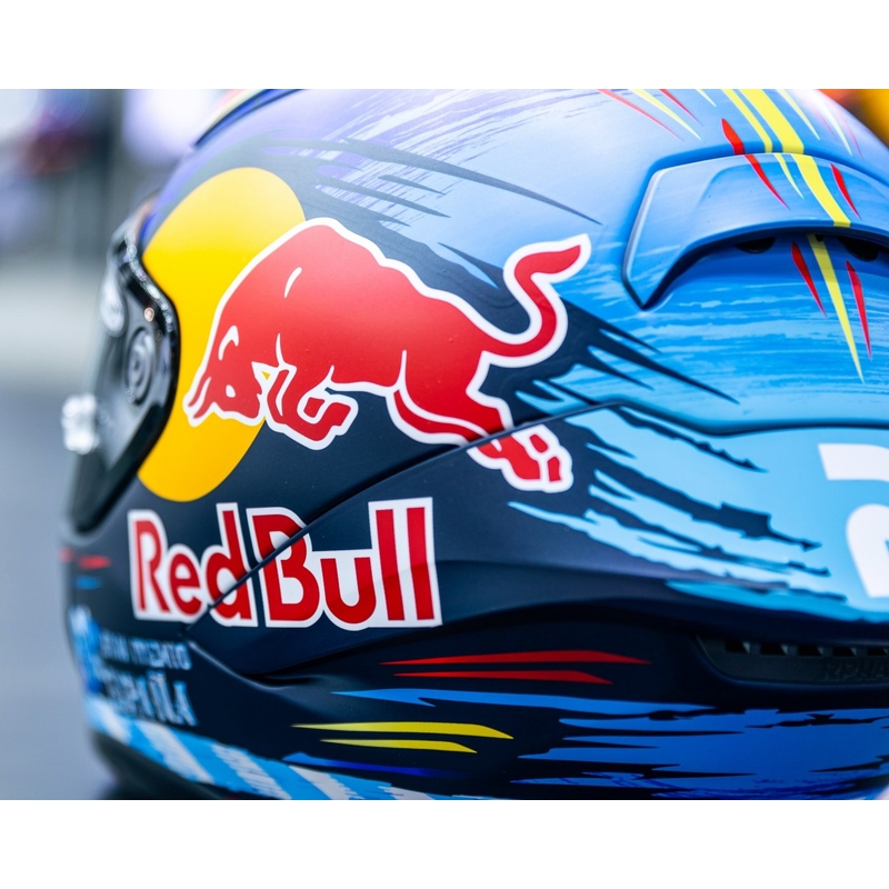 Casco integral de moto HJC RPHA 1 Redbull Jerez GP MC21SF rojo-amarillo-azul
