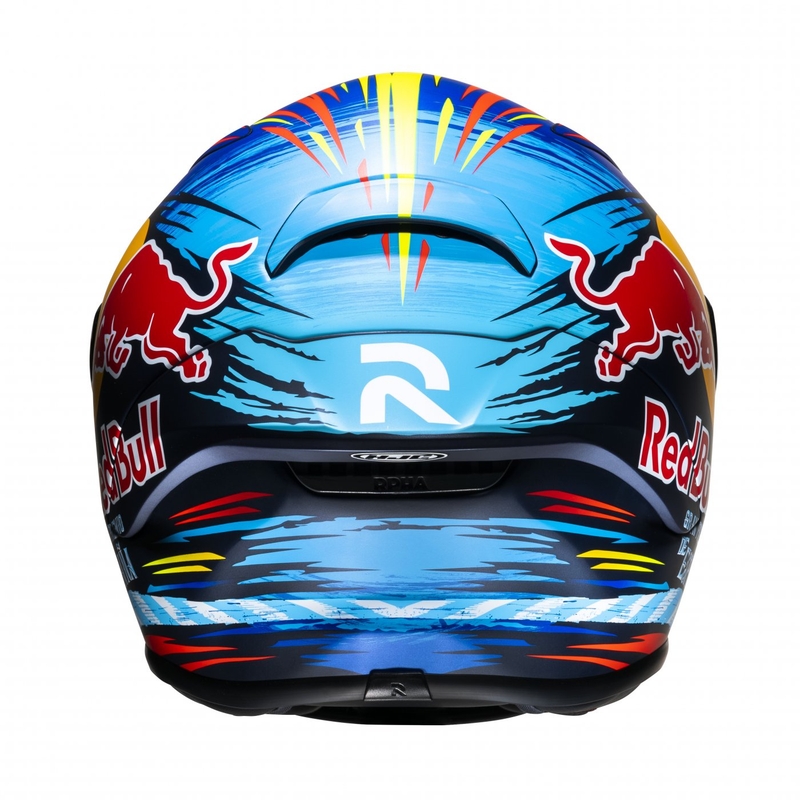 Casco integral de moto HJC RPHA 1 Redbull Jerez GP MC21SF rojo-amarillo-azul