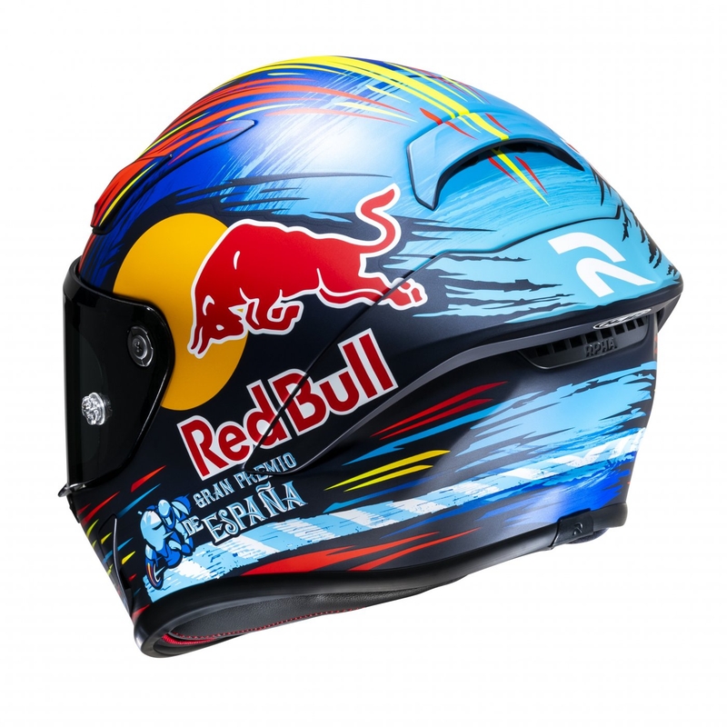 Casco integral de moto HJC RPHA 1 Redbull Jerez GP MC21SF rojo-amarillo-azul