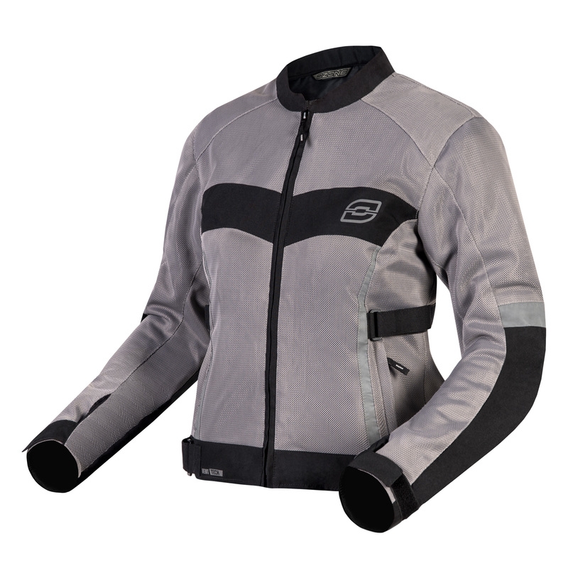 Chaqueta de moto Ozone Dart champán para mujer