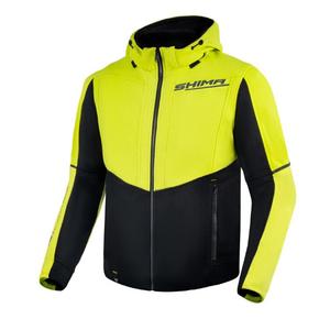 Chaqueta de moto Shima Daybreaker negro-amarillo fluo